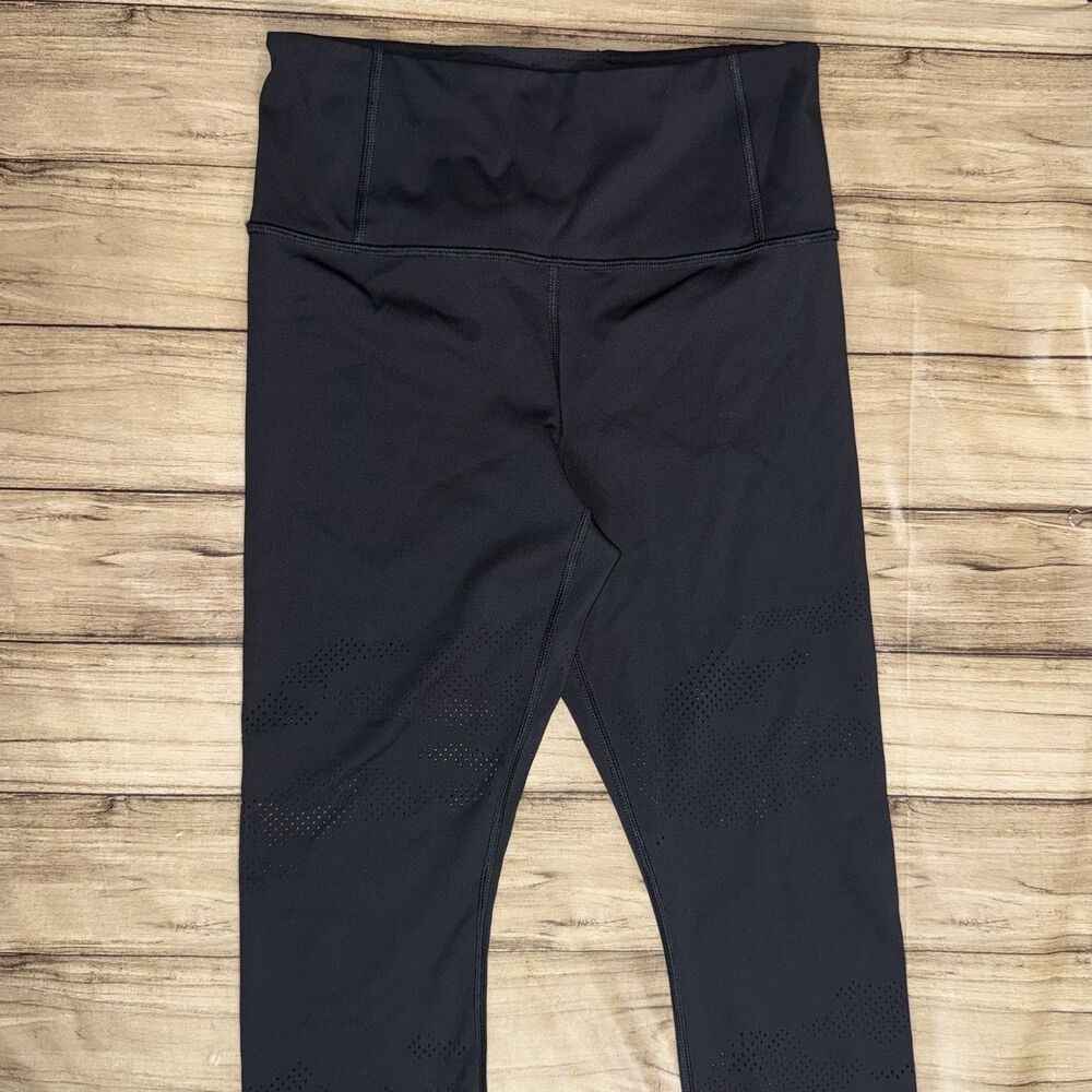 Athleta Persistence Laser Cut 7/8 Tight Leggings Black Size Small